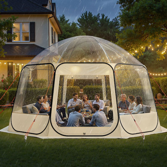 Vevor Winter Camping Tent Pop Up Transparent 458x432x230cm