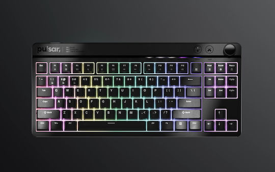 Pulsar Gaming Mechanical Keyboard Tenkeyless with Cherry MX2A Red switches and RGB lighting (English US)