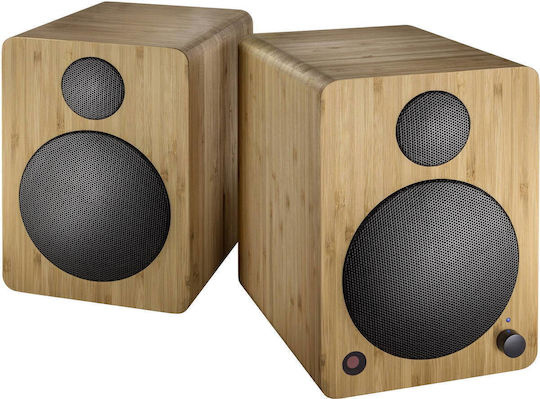 Wavemaster Cube Mini Neo Αυτοενισχυόμενα Ηχεία 36W (Ζεύγος) Καφέ