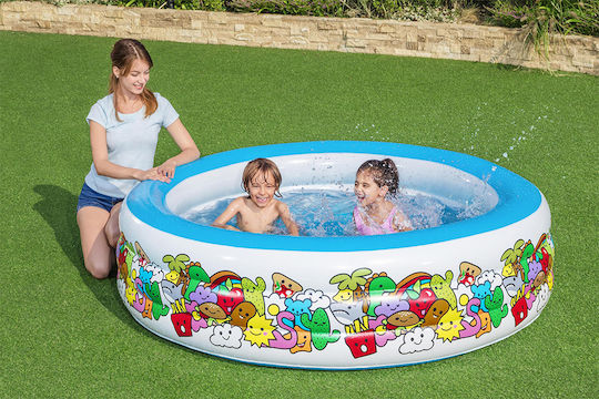 Bestway Children's Round Swimming Pool 700L Inflatable 196x53cm Character Play Pool