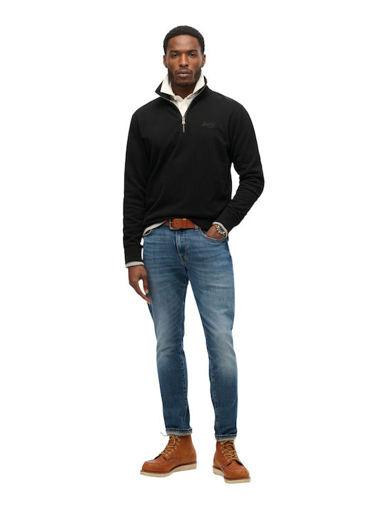 Langarm-Pullover Schwarz