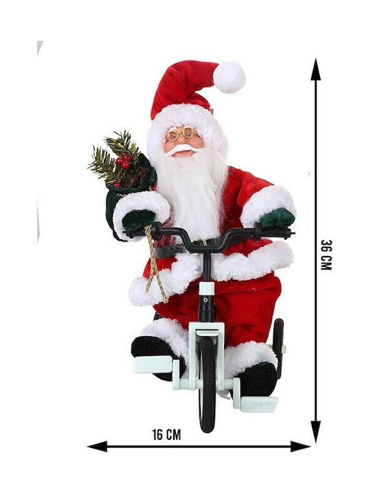 Plüsch Dekorativer Weihnachtsmann 36x16cm