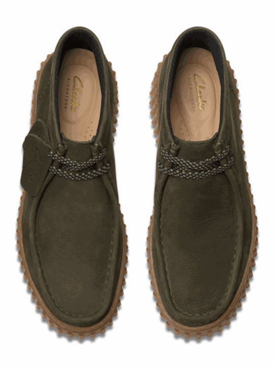 Torhill Moss Leather Women's Ankle Boots Khaki