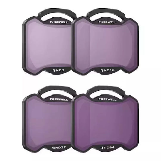Freewell Nd8 16 32 64 Lens Filter Set for DJI Avata 2 4pcs
