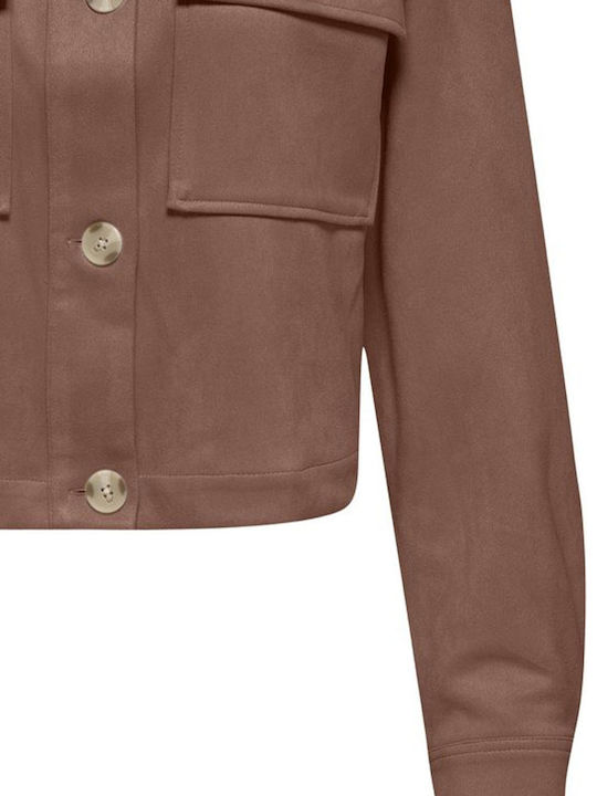 Women's Lifestyle Jacket for Winter Cognac Brown