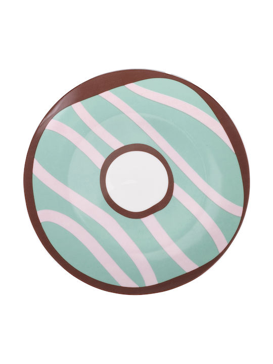 Villa D'Este Donuts Πιάτο Γλυκού από Πορσελάνη Πολύχρωμο 6τμχ