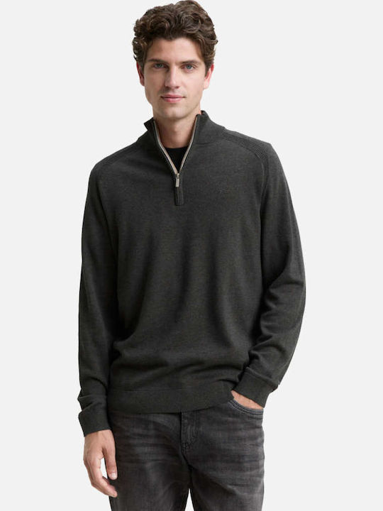 Basic Long Sleeve Gray Sweater