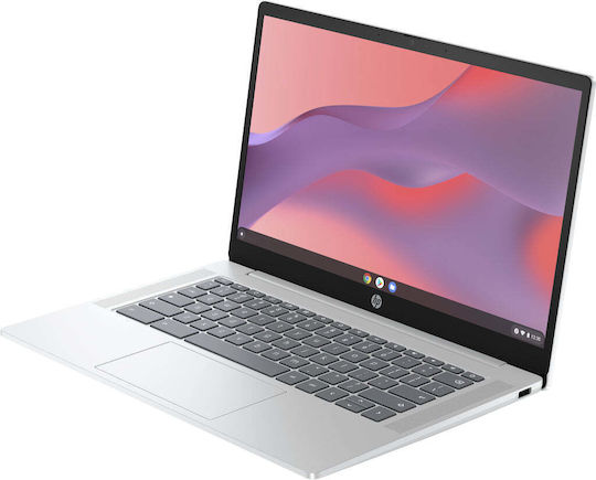 HP 14a-nf0131wm 14" 120Hz (Celeron Dual Core-N200/4GB/128GB SSD/Chrome OS) Glacier Silver (US Keyboard)
