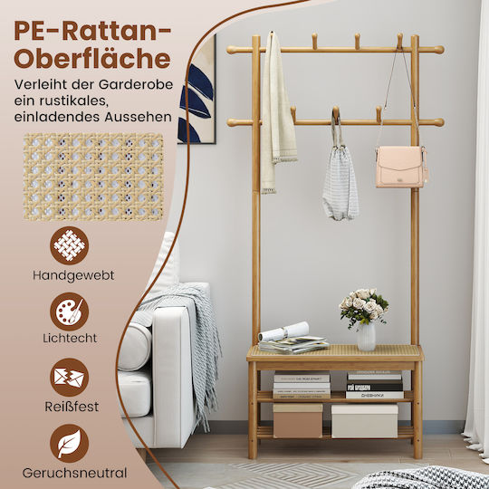 Suport pentru pantofi din Bambus L71xW30xH169.5cm