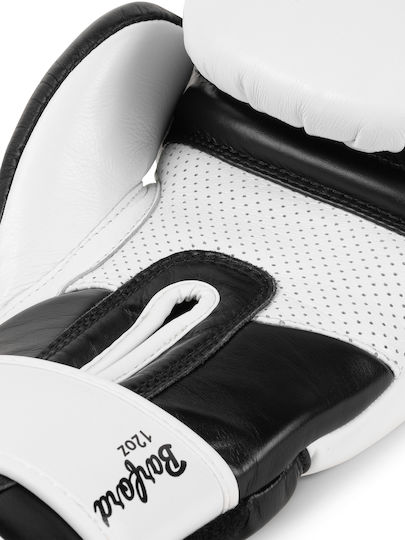 Lonsdale Barford Boxing Gloves Leather for Match White