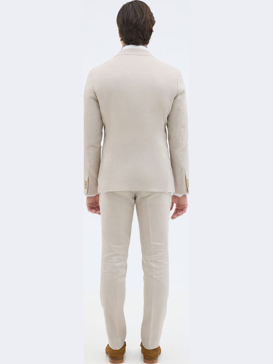 Herrenhosen Slim Passform Beige