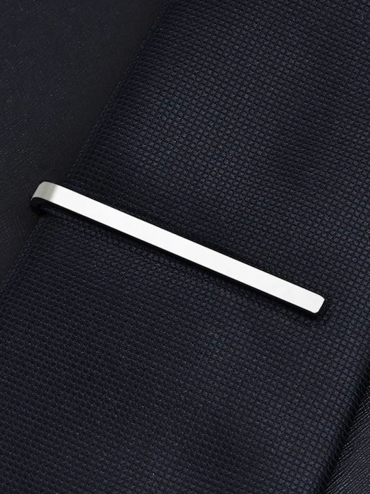 Metallic Tie Clip Silver Metallic Tie Clip Silver
