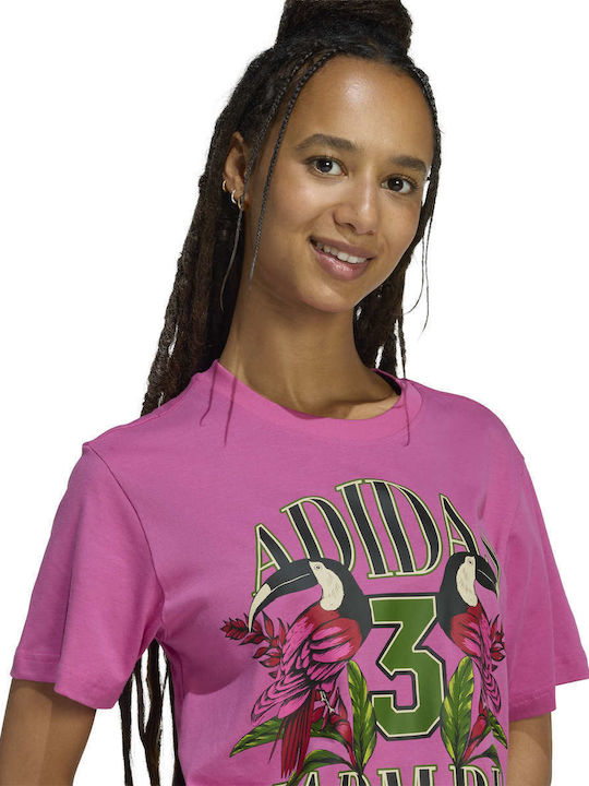 Farm Gfx Women's Sports T-shirt Fuchsia