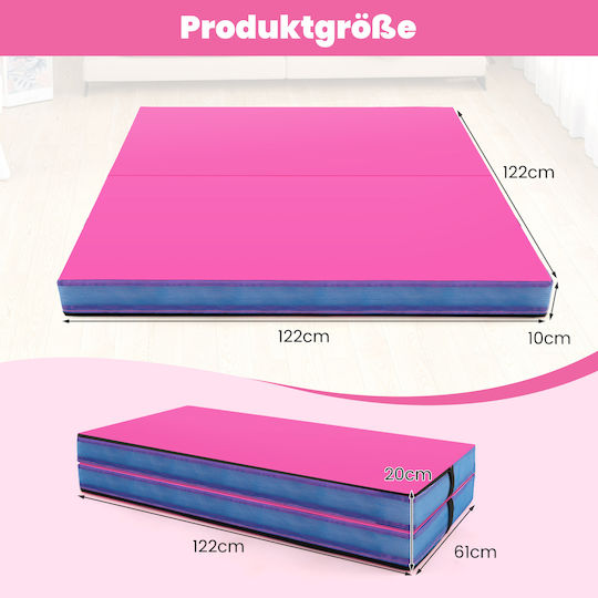 Costway Exercise Mat Pink (122x122x10cm)