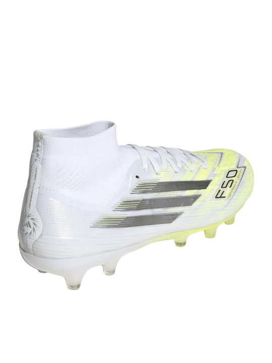 adidas F50 Sparkfusion Pro Футболни Обувки с Бутони Бели