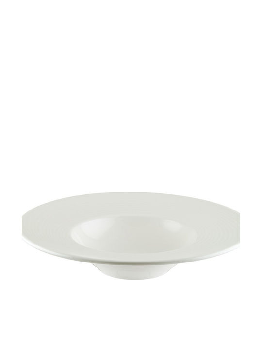 Bonna Loop Farfurie pentru paste din Porțelan Alb cu Diametru 28cm