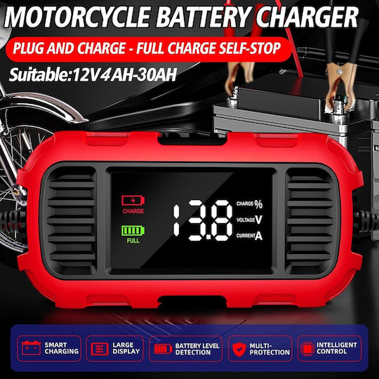 Зарядно устройство за автомобилна и мотоциклетна батерия 12V