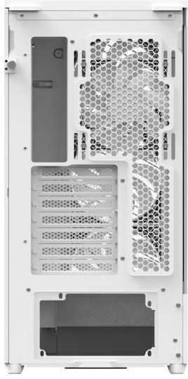 Aerocool D520A Геймърско бюро Midi Tower Компютърна кутия със страничен прозорец Бял