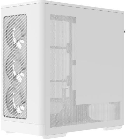 Aerocool D520A Геймърско бюро Midi Tower Компютърна кутия със страничен прозорец Бял