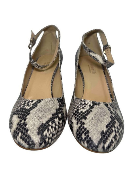Gray Heels Animal Print