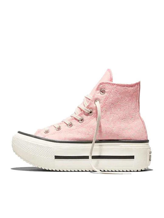 Converse Lift Double Flatforms Sneakers Pink