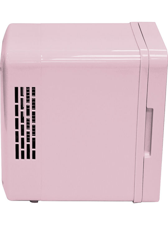 Cosmetic Refrigerator 4lt With Shelf With Mirror With LED Lighting And Heating Function Pink 42W
