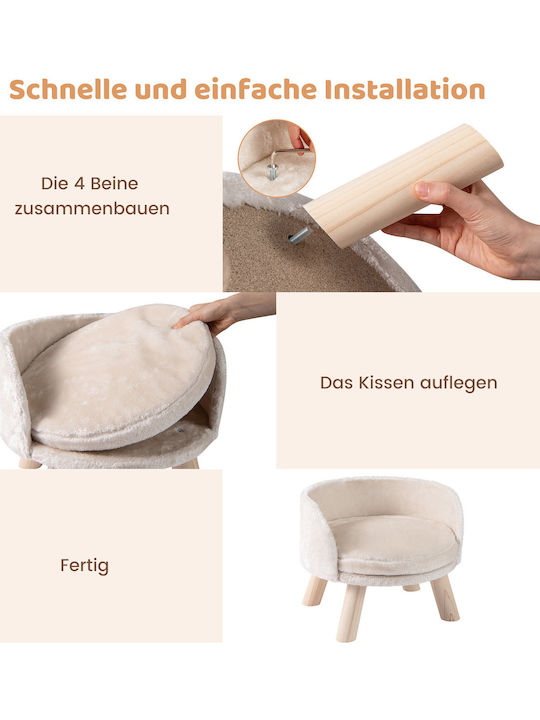Costway Sofa Hundebett Beige 33x42cm.