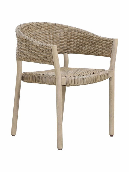 Scaun de exterior Lemn Sumatra Physics 4buc 64x57x78cm