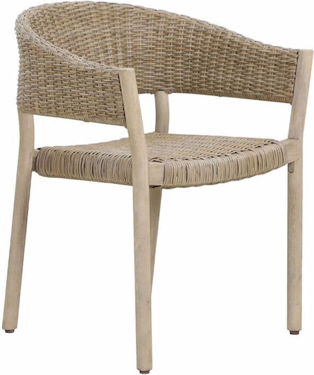 Scaun de exterior Lemn Sumatra Physics 4buc 64x57x78cm