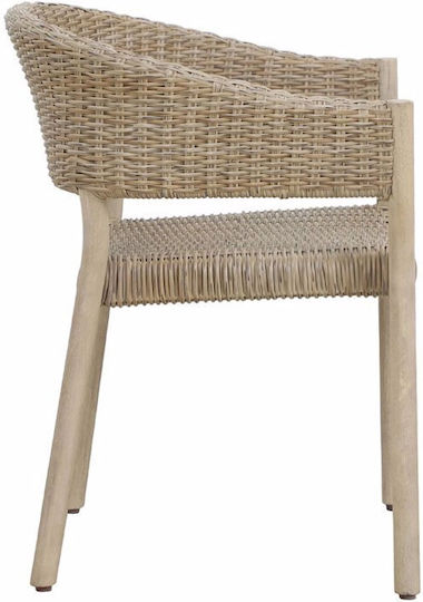 Scaun de exterior Lemn Sumatra Physics 4buc 64x57x78cm