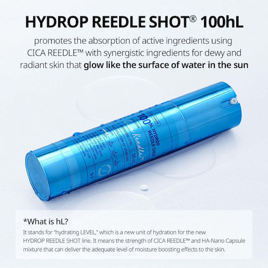 VT Cosmetics Hydrop Reedle Shot Ενυδατικό Booster Προσώπου με Centella Asiatica & Νιασιναμίδη για Λάμψη 50ml