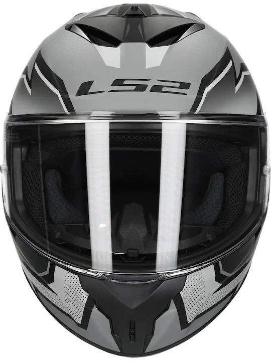 LS2 FF820 Rapid III Xtrem Matt Black/Grey Cască Moto Față întreagă ECE 22.06 1350gr