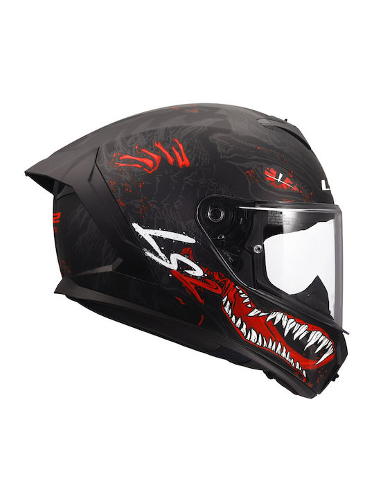LS2 FF820 Rapid III KaiJu II Matt Black/Red/White Κράνος Μηχανής Full Face ECE 22.06 1350gr