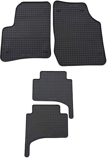 Petex Σετ Μπροστινά και Πίσω Πατάκια 4τμχ για Volkswagen Touareg Porsche Cayenne 2002-2010 Μαύρα