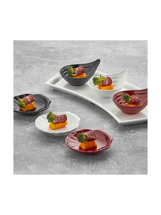 Raki Serving Bowl Round made of Melamine Black
