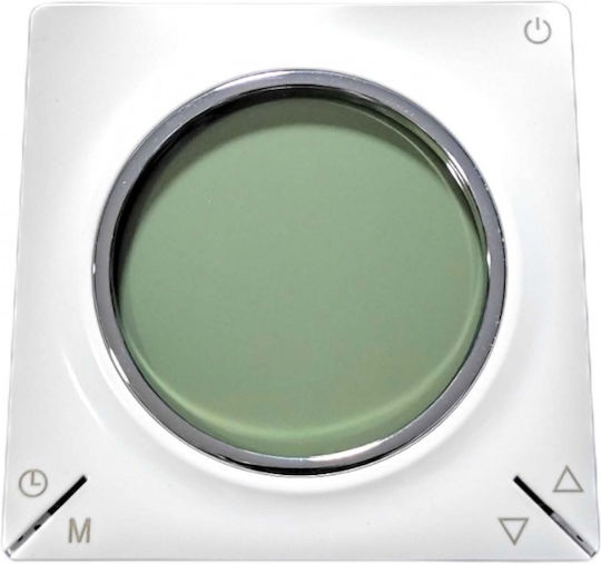 Thermostat Th-12 Digital Screen Built-in 16a 3500w 220v Power Supply Floor Sensor White
