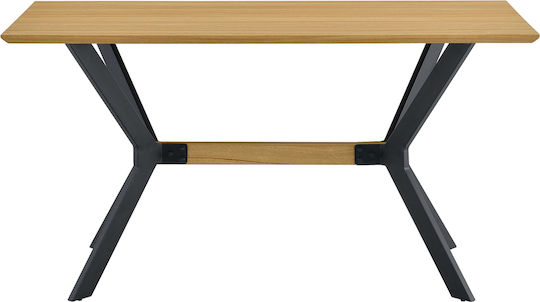 Τραπεζαρίας Sonoma/μαύρο 160x80x74εκ. Τραπεζαρίας Sonoma/μαύρο 160x80x74εκ.