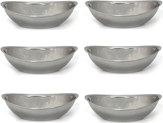 Raki Bol de Servire Oval Inox Gri Raki Bol de Servire Oval Inox Gri