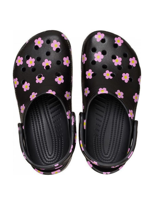 Crocs Classic Γυναικεία Σαμπό Μαύρα