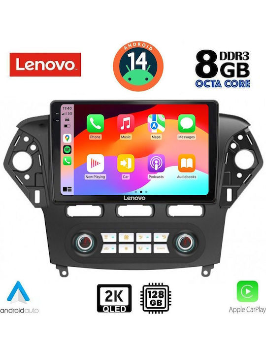 Lenovo Car Audio System for Ford Mondeo 2011-2013 with Clima Bluetooth USB WiFi GPS Apple CarPlay Android Auto 10-inch Touch Screen LENOVO SSR 10163 CPA