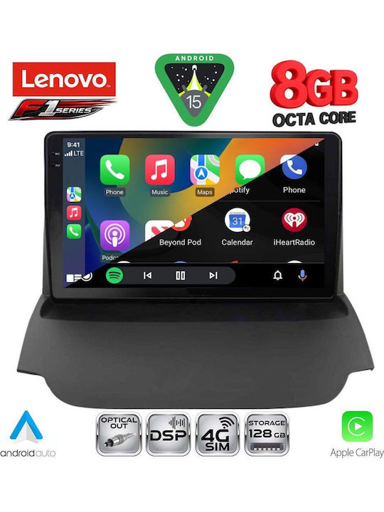 Lenovo Car Audio System for Ford EcoSport 2012-2018 (Bluetooth/USB/WiFi/GPS/Apple-Carplay/Android-Auto) with Touch Screen 9"
