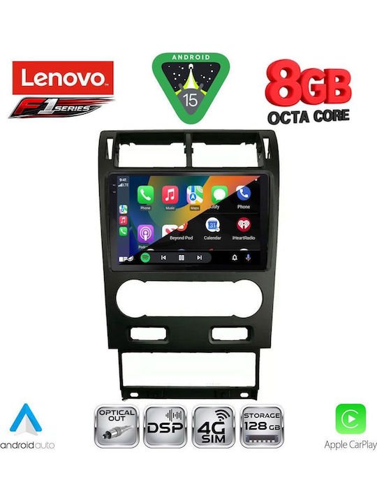 Lenovo Car Audio System for Ford Mondeo 2003-2006 (Bluetooth/USB/WiFi/GPS/Apple-Carplay/Android-Auto) with Touch Screen 9"