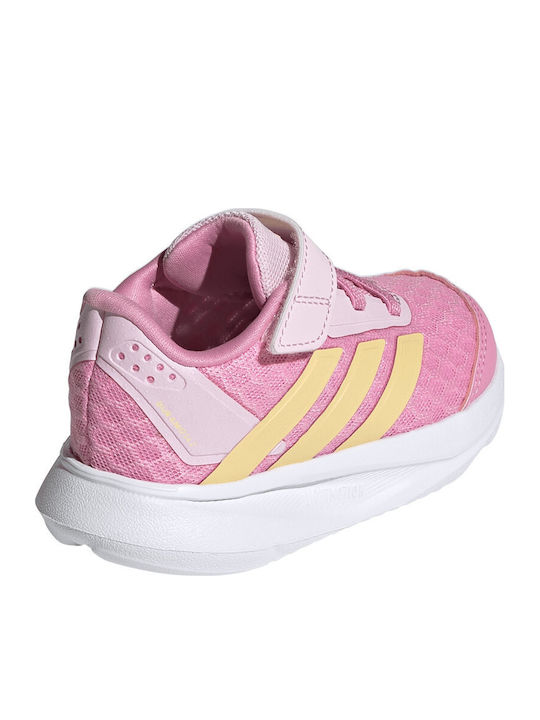 Duramo Sl2 Kids Sports Shoes Running with Hoop & Loop Closure Pink