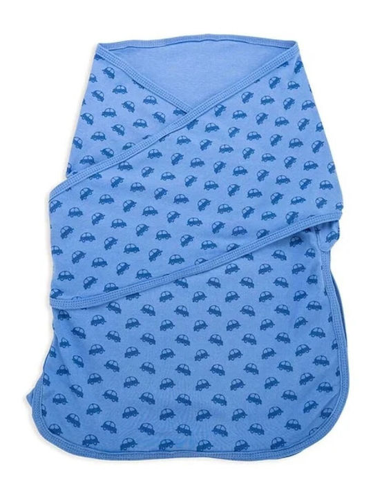 Babybliss Sleeping Bag Swaddle Blanket Blisssnug Blue Cars Blue Set of 2 Pieces