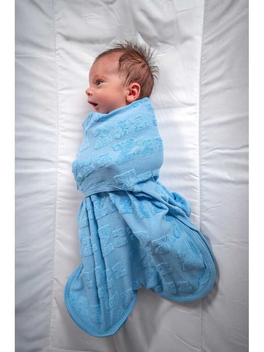 Babybliss Υπνόσακος Κουβέρτα Φασκιώματος Blisssnug Σιέλ Γκρι Σετ 2τμχ