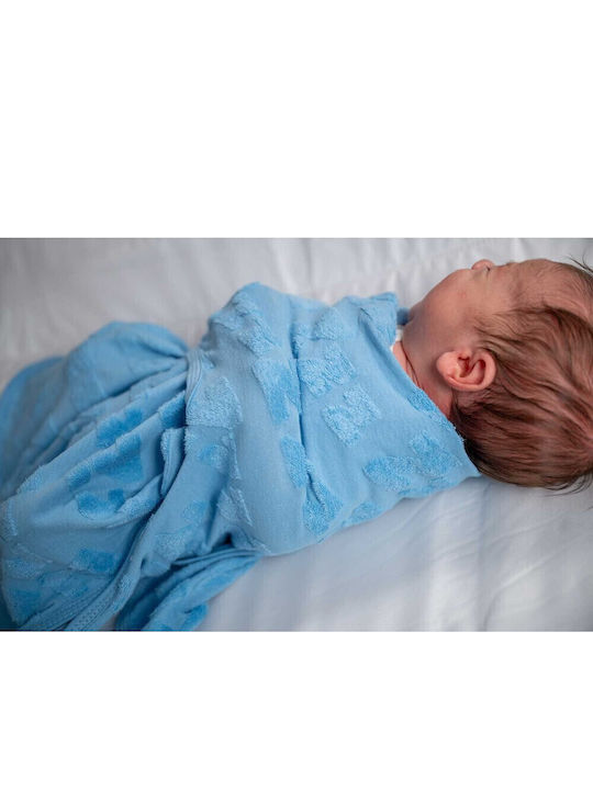 Babybliss Υπνόσακος Κουβέρτα Φασκιώματος Blisssnug Σιέλ Γκρι Σετ 2τμχ