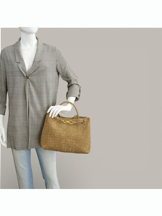 Damentasche Handtasche Schulter Braun