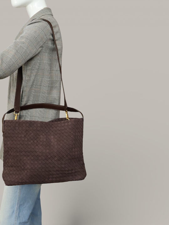 Damentasche Schultertasche Taupe