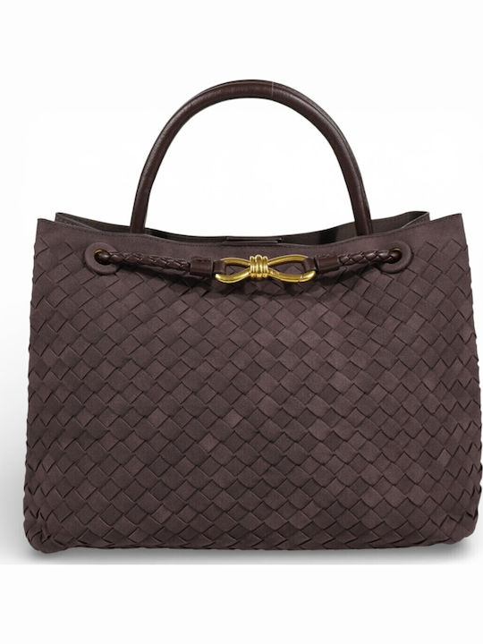 Damentasche Handtasche Schulter Braun