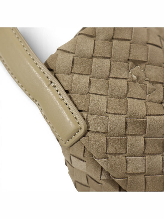 Damentasche Schultertasche Taupe